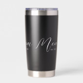 Gourde Isotherme Maman établie Nouveau Cadeau pour Maman Noir (Couvercle)