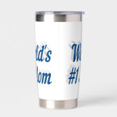 Gourde Isotherme Maman texte bleu mer (Gauche)