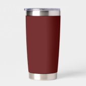 Gourde Isotherme Maroon Insulated Tumbler with Custom Brand Text (Gauche)