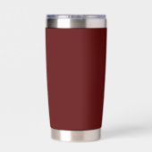 Gourde Isotherme Maroon Insulated Tumbler with Custom Brand Text (Couvercle)