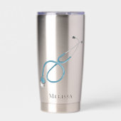 Gourde Isotherme Medical Assistant Stethoscope Personalized (Extérieur)