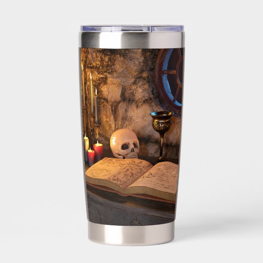Gourde Isotherme Medieval Fantasy Wizard's Study (Extérieur)