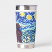 Gourde Isotherme Meeple Starry Night Board Jeu Artsy Design (Gauche)