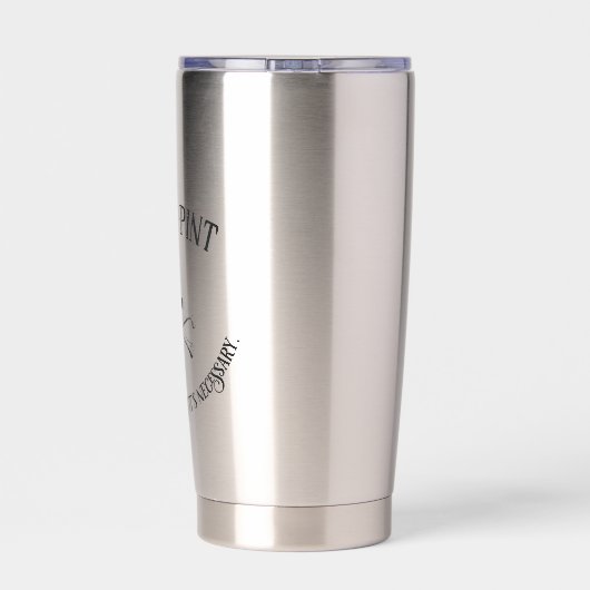 Gourde Isotherme Mega Pint : Parce que parfois c'est nécessaire (Couvercle)