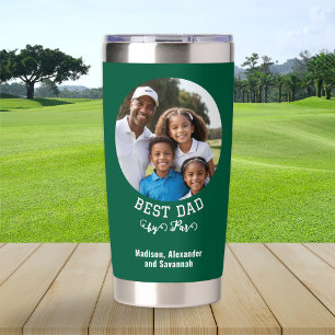Gourde Isotherme Meilleur Papa Fête des Pères par Golfeur Enthousia