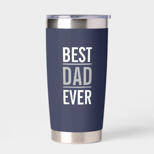 Gourde Isotherme Meilleur papa jamais Marine bleu moderne