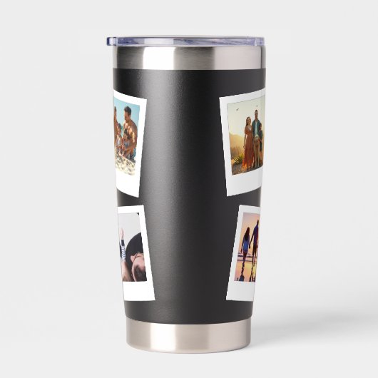 Gourde Isotherme Meilleur papa jamais moderne Snapshot Style 4 Phot (Gauche)