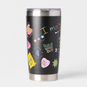 Gourde Isotherme Mental Health Self Care Affirmation Tumbler – Posi (Extérieur)