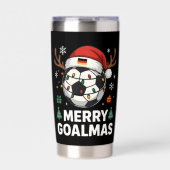 Gourde Isotherme Merry Goalmas - Funny Soccer Christmas (Extérieur)