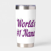 Gourde Isotherme Mi-texte pourpre Nana (Couvercle)
