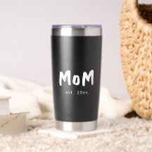 Minimal Mom Established First Mothers Day Tumbler