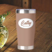 Gourde Isotherme Mocha Stylisée Mariage Bridesmaid