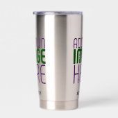 GOURDE ISOTHERME MODÈLE TEXTE D'IMAGE EN ACIER INOXYDABLE MODERNE (Gauche)