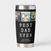 Gourde Isotherme Modern BEST DAD EVER 3 Photos (Couvercle)