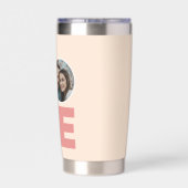 Gourde Isotherme Modern Love Valentines Cadeau Photo (Couvercle)