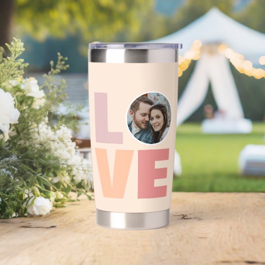 Gourde Isotherme Modern Love Valentines Cadeau Photo (Mariage)