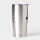 Gourde Isotherme Modern Simple Personalized Company Logo Branded (Gauche)