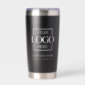 Gourde Isotherme Modern Simple Personalized Company Logo Branded (Extérieur)