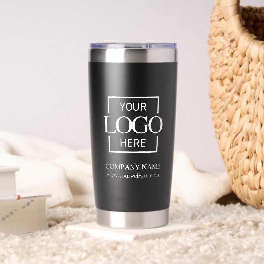 Gourde Isotherme Modern Simple Personalized Company Logo Branded (Salon (pivotée))