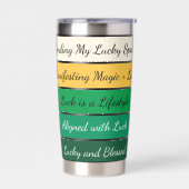 Gourde Isotherme Modern St. Patrick’s Day Gradient (Gauche)