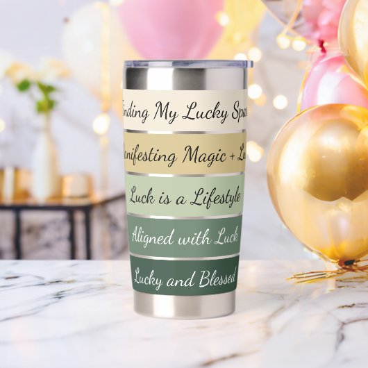 Gourde Isotherme Modern St. Patrick’s Day Gradient (Avant)