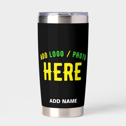 GOURDE ISOTHERME MODERNE ET MODERNE PERSONNALISABLE NOIR VÉRIFIÉ (Extérieur)