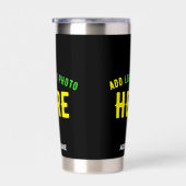 GOURDE ISOTHERME MODERNE ET MODERNE PERSONNALISABLE NOIR VÉRIFIÉ (Gauche)