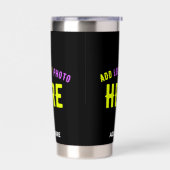 GOURDE ISOTHERME MODERNE ET MODERNE PERSONNALISABLE NOIR VÉRIFIÉ (Gauche)