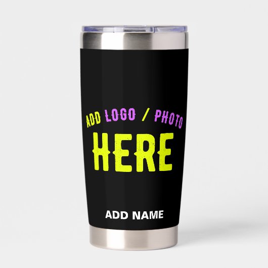 GOURDE ISOTHERME MODERNE ET MODERNE PERSONNALISABLE NOIR VÉRIFIÉ (Extérieur)