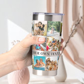 Gourde Isotherme Moderne Personnalisé 18 Photo Collage