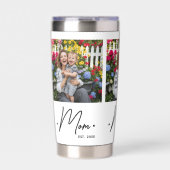 Gourde Isotherme Mom Established Script 3 Photo White (Extérieur)