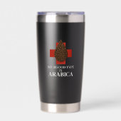 Gourde Isotherme Mon groupe sanguin est Arabica Premium Thermal Tum (Extérieur)