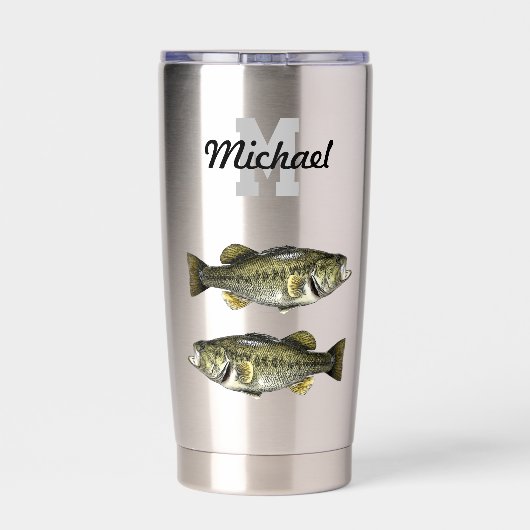 Gourde Isotherme Monogramme Basse Pêche Cool Sports Grande Bouche (Couvercle)