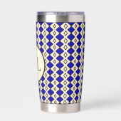 Gourde Isotherme Monogramme Bleu Royal (Couvercle)