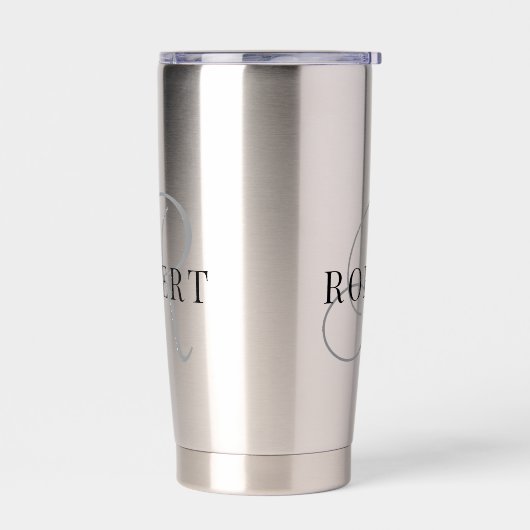 Gourde Isotherme Monogramme classique Nom initial (Gauche)