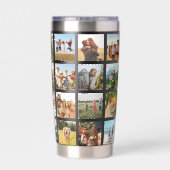 Gourde Isotherme Monogramme de collection photo personnalisée (Couvercle)