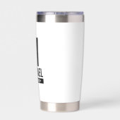 Gourde Isotherme Monogramme et nom du Groomsman personnalisé (Couvercle)