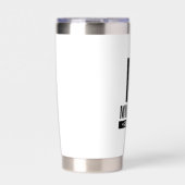 Gourde Isotherme Monogramme et nom du Groomsman personnalisé (Extérieur)