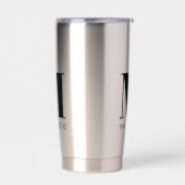 Gourde Isotherme Monogramme Nom initial Simple (Gauche)