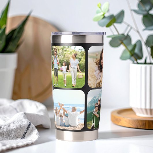 Gourde Isotherme Monogramme Nom personnalisé 6 Collage photo