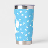 Gourde Isotherme monogramme Pawprints (Gauche)