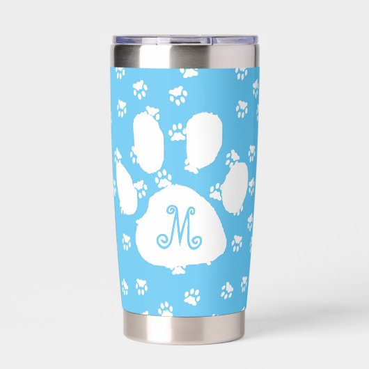 Gourde Isotherme monogramme Pawprints (Extérieur)