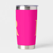 Gourde Isotherme Monogramme Simple Moderne  (Gauche)