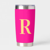 Gourde Isotherme Monogramme Simple Moderne  (Couvercle)
