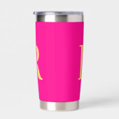 Gourde Isotherme Monogramme Simple Moderne  (Gauche)