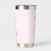 Gourde Isotherme Monographie estivale tropicale d'ananas à arc rose (Gauche)