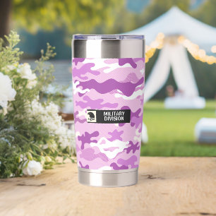 Gourde Isotherme Motif de camouflage violet