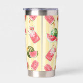 Gourde Isotherme Motif de la pastèque d'été Monogram (Gauche)