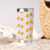 Motif en chef citrouille orange
