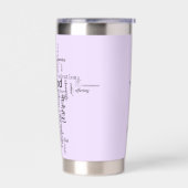 Gourde Isotherme Mots chrétiens croisés personnalisés (Gauche)